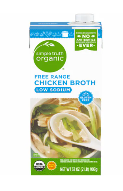 Simple Truth Organic® Low Sodium Free Range Chicken Broth Simple Truth Organic® Low Sodium Free Range Chicken Broth